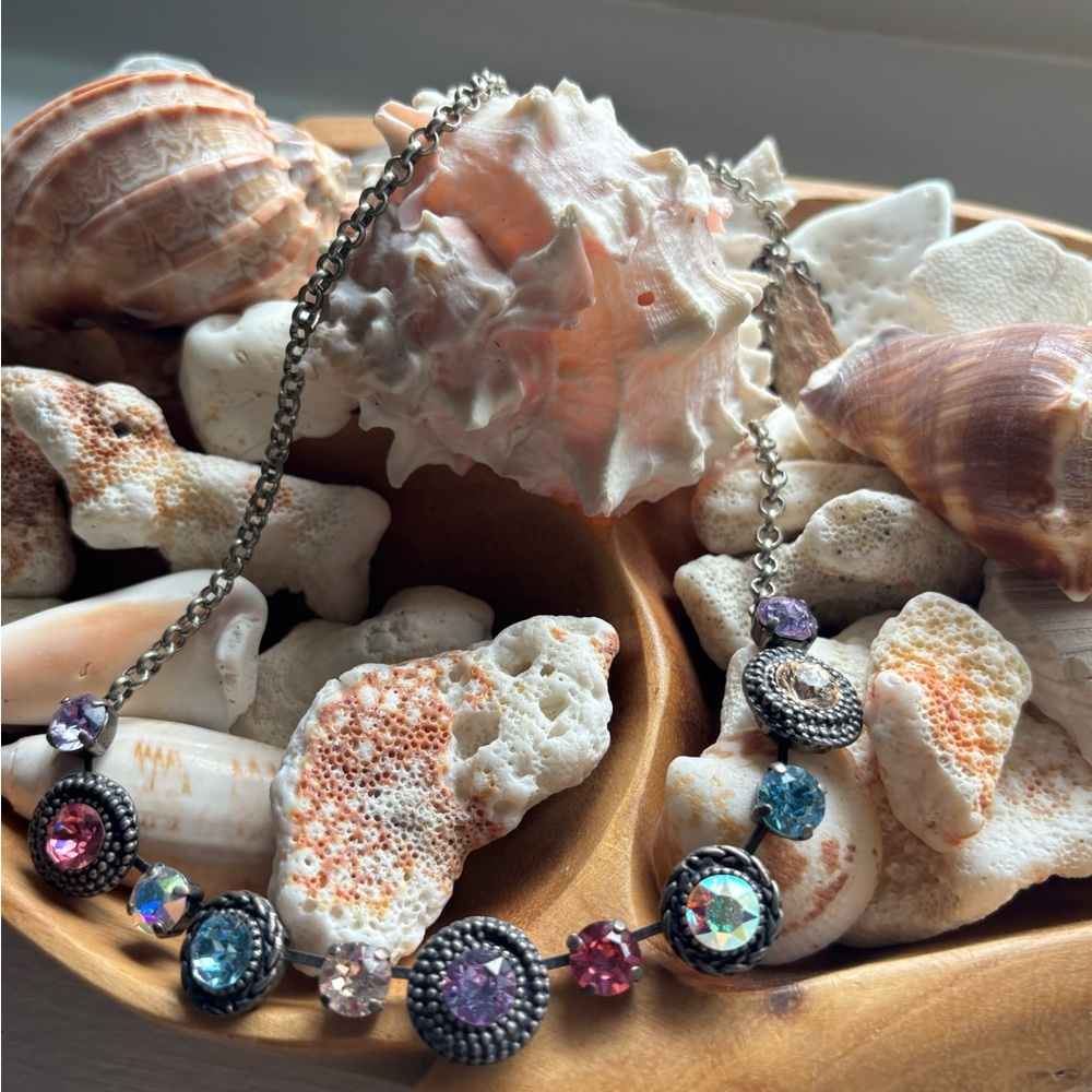 Elegant Multicolor Crystal Necklace